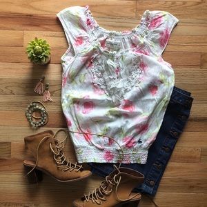 Abercrombie & Fitch | Pink Floral Top